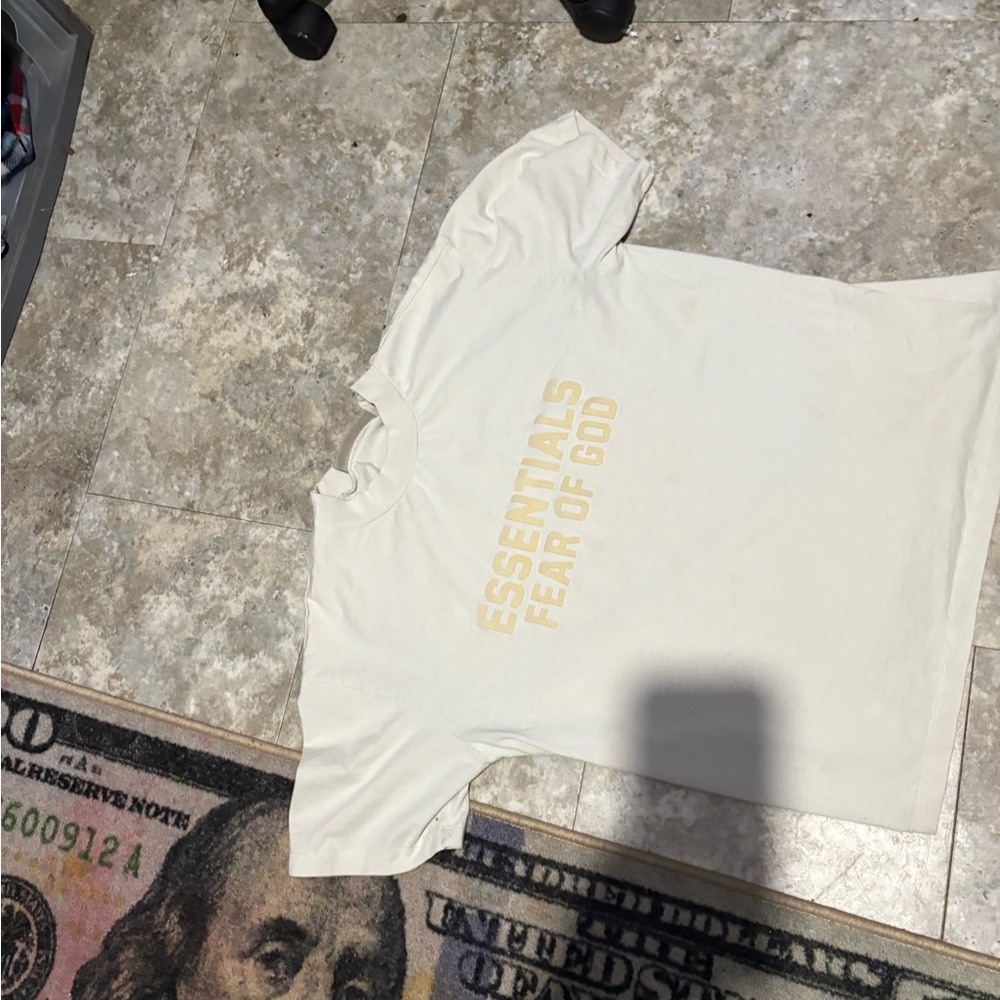Fear of God Essentials Tee in Cream